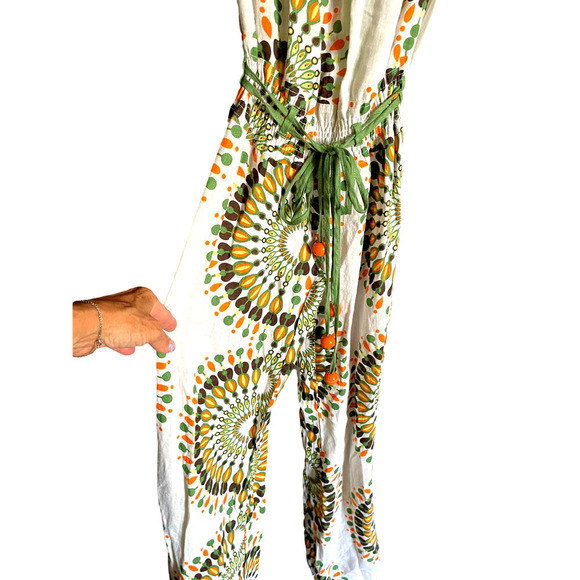 NWT LUXURY BOHO STRAPLESS LINEN JUMPSUIT SIZE XS - Picture 6 of 8